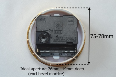82mm Insert Clock Kit